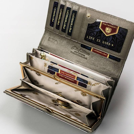 Portfel damski skóra naturalna skórzany Peterson