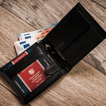 Portfel męski skórzany skóra naturalna  Peterson