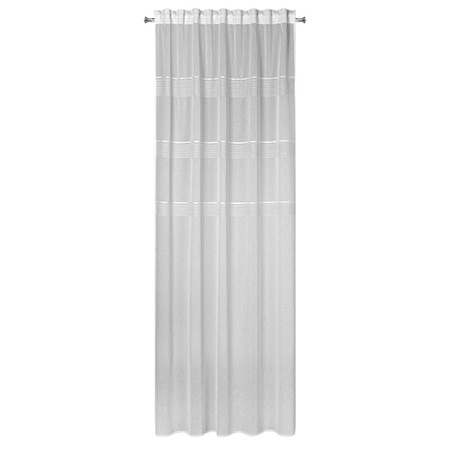 FIRANA GOTOWA INES NA TAŚMIE 140 X 270 CM BIAŁY