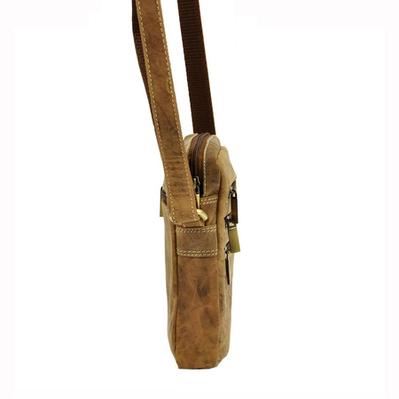 Torba saszetka listonoszka męska na ramię skórzana skóra naturalna Wild