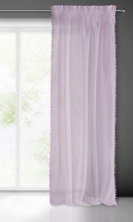 FIRANA GOTOWA ALMINA NA TAŚMIE 140 X 270 CM RÓŻOWY