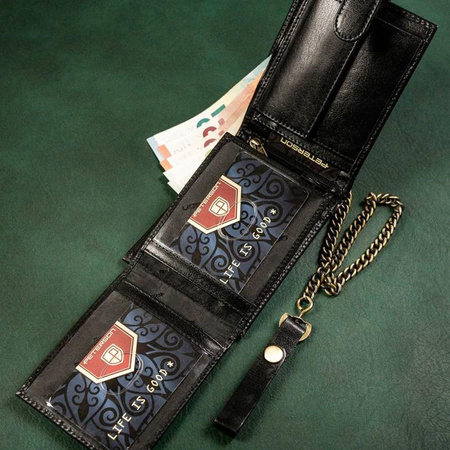 Portfel męski skórzany skóra naturalna  Peterson