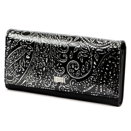 Portfel damski skórzany skóra naturalna Alessio Nesca 