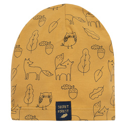 Czapka JJ SECRET FOREST żółty,liski 128/140