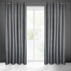 ZASŁONA GOTOWA DARCY 140 X 250 CM CZARNY