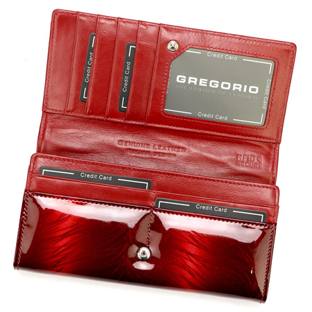 Portfel damski skórzany skóra naturalna Gregorio