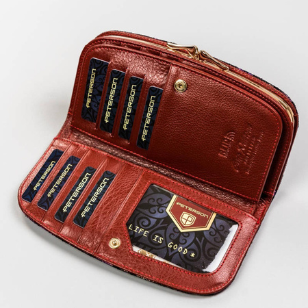 Portfel damski skórzany skóra naturalna  Peterson