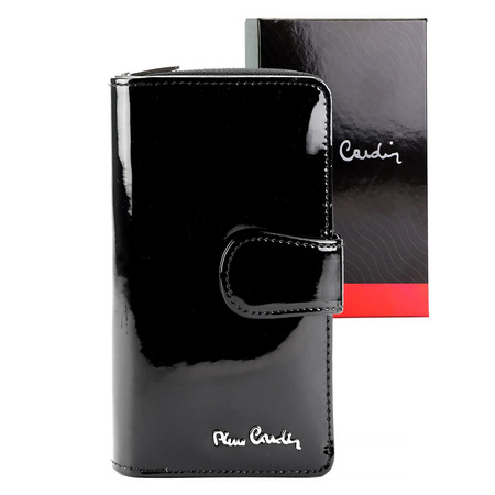 Portfel damski skóra naturalna + skóra ekologiczna Pierre Cardin