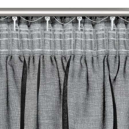 FIRANA GOTOWA MARION NA TAŚMIE 140 X 270 CM CZARNY