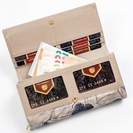 Portfel damski skórzany skóra naturalna  Peterson