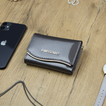 Portfel damski skórzany skóra naturalna Gregorio