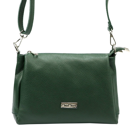 MiaMore torebka listonoszka skóra naturalna zielony
