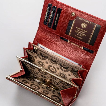 Portfel damski skórzany skóra naturalna  Peterson