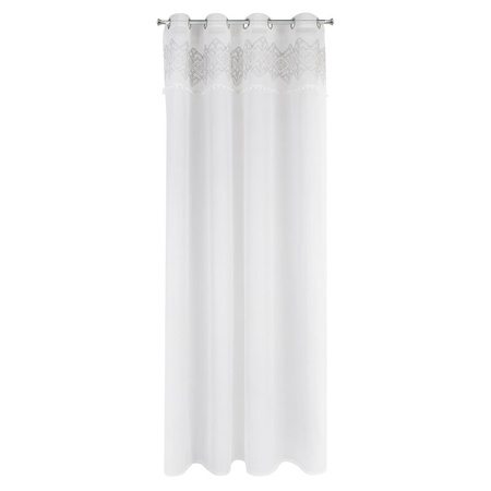 FIRANA GOTOWA DAPHNE 140 X 250 CM BIAŁY