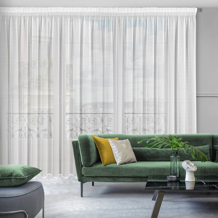 FIRANA GOTOWA VANESA NA TAŚMIE 300 X 270 CM BIAŁY