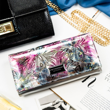 Portfel damski skóra naturalna skórzany Peterson