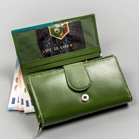 Portfel damski skórzany skóra naturalna  Peterson