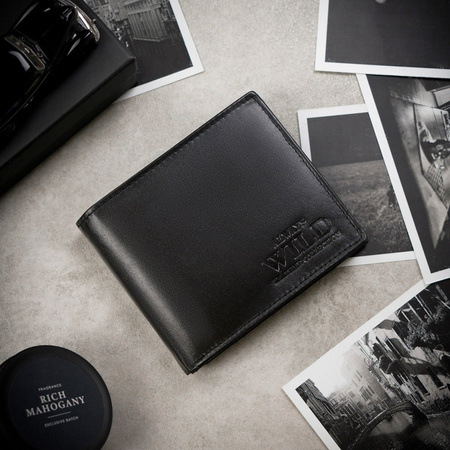 Portfel męski skórzany skóra naturalna Wild 