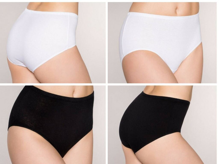 Figi Manuela rozmiar M 6-pack czarne  majtki damskie 