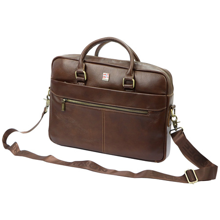 Teczka torba męska skórzana skóra naturalna Nordee