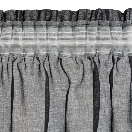 FIRANA GOTOWA MARION NA TAŚMIE 140 X 270 CM CZARNY