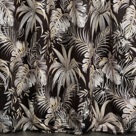 ZASŁONA GOTOWA RODOS NA TAŚMIE 140 X 270 CM CIEMNOBRĄZOWY