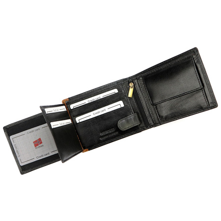 Portfel męski skórzany skóra naturalna Nordee