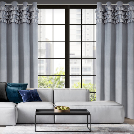 ZASŁONA GOTOWA ERIN 140 X 250 CM SZARY