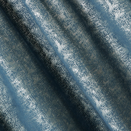 ZASŁONA GOTOWA D91 CYPR NA TAŚMIE 140 X 270 CM GRANATOWY