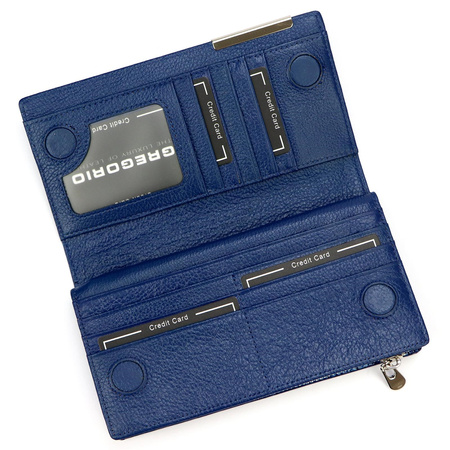 Portfel damski skórzany skóra naturalna Gregorio 