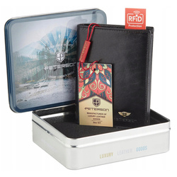 Portfel męski skórzany skóra naturalna  Peterson