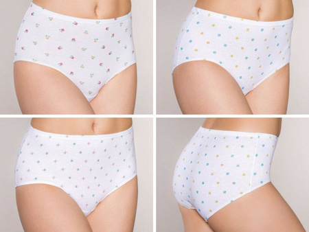 Figi Manuela 2XL 6-pack majtki damskie białe 
