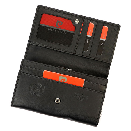 Portfel damski skórzany skóra naturalna Pierre Cardin 