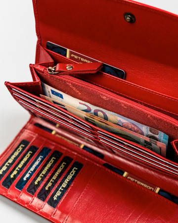 Portfel damski skórzany skóra naturalna  Peterson 