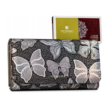 Portfel damski skórzany skóra naturalna  Peterson 