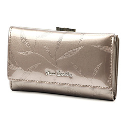 Pierre Cardin portfel skóra naturalna szary 02 LEAF 108 - kobieta