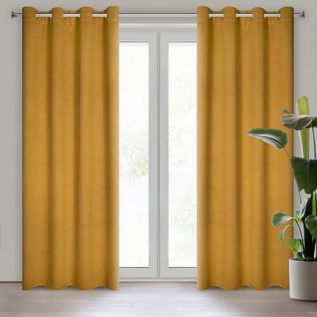 ZASŁONA GOTOWA CARLO 135 X 250 CM MIODOWY