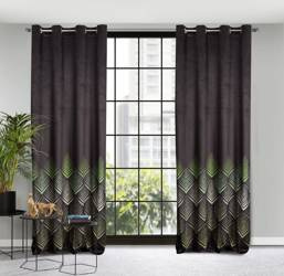 ZASŁONA GOTOWA ANGELINA 140 X 250 CM CZARNY