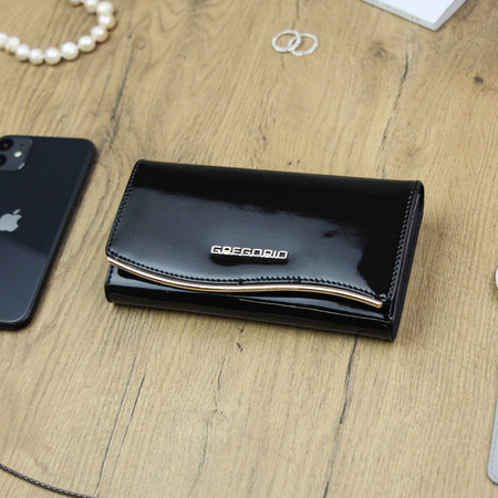 Portfel damski skórzany skóra naturalna Gregorio