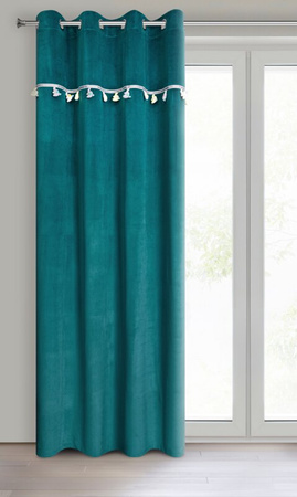 ZASŁONA GOTOWA KIDS 1 140 X 250 CM CIEMNOTURKUSOWY