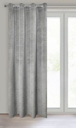 ZASŁONA GOTOWA ALUVIA 140 X 250 CM STALOWY