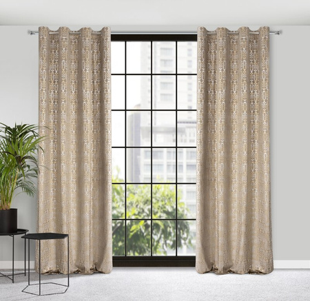 ZASŁONA GOTOWA LAURA 140 X 250 CM BEŻOWY