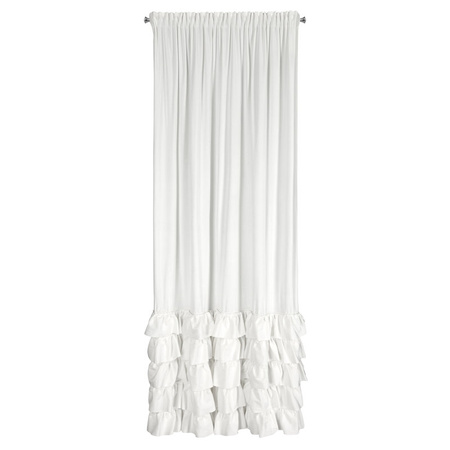 ZASŁONA GOTOWA CARLI NA TAŚMIE 140 X 250 CM BIAŁY