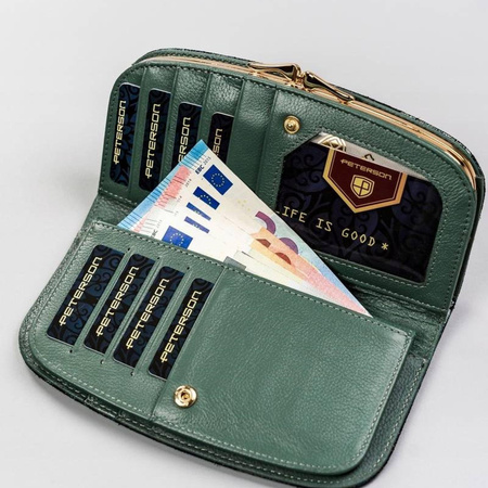 Portfel damski skórzany skóra naturalna  Peterson