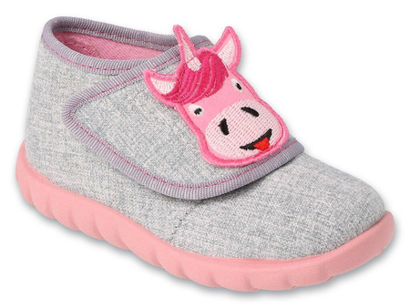 Befado - Obuwie kapcie pantofle dla dziewczynki 