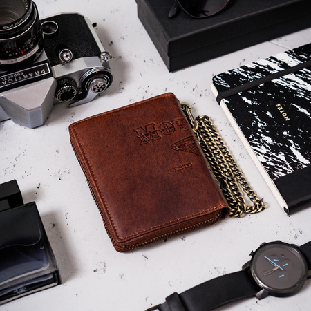 Portfel męski skórzany skóra naturalna  Peterson