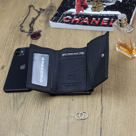 Portfel damski skórzany skóra naturalna Gregorio 