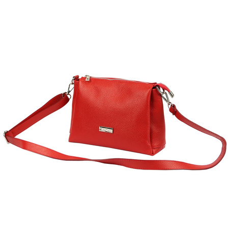 MiaMore torebka listonoszka skóra naturalna niebieski