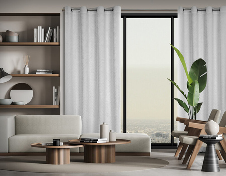 ZASŁONA GOTOWA ISLA 140 X 250 CM BIAŁY