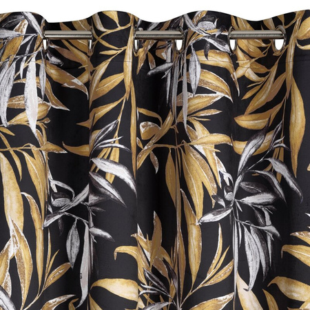 ZASŁONA GOTOWA ZOJA 140 X 250 CM CZARNY